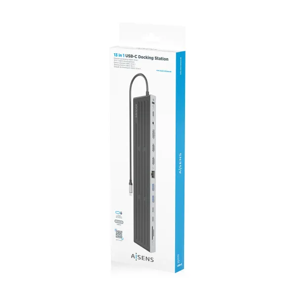 USB Centrmezgls Aisens ASUC-13P042-GR Pelēks