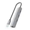 USB-разветвитель Aisens ASUC-4P034-GR Серый