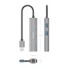 USB Centrmezgls Aisens ASUC-4P035-GR Pelēks