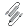 USB Centrmezgls Aisens ASUC-4P035-GR Pelēks