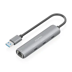 USB-разветвитель Aisens ASUC-4P037-GR Серый