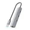 USB Centrmezgls Aisens ASUC-4P037-GR Pelēks