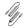 USB Centrmezgls Aisens ASUC-4P037-GR Pelēks