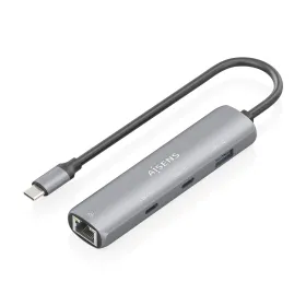 USB-разветвитель Aisens ASUC-4P040-GR Серый