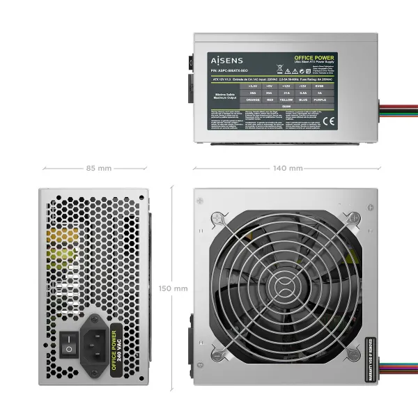 Maitinimo blokas Aisens ASPC-500ATX-SEO ATX 500 W 50 W