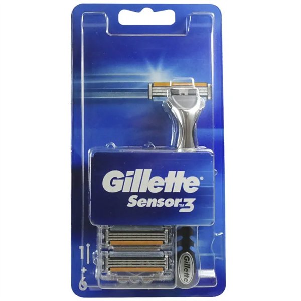 Gillete Sensor 3 Razor And 6 Refill