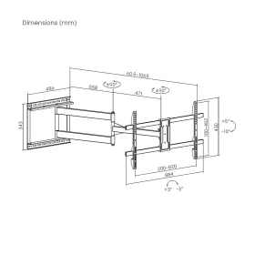 TV Mount Aisens WT80TSLE-419 43" 80"