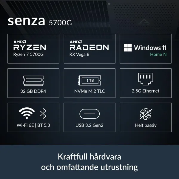 Desktop PC Arctic ACPCC00002A 32 GB RAM 1 TB SSD AMD Ryzen 7 5700G