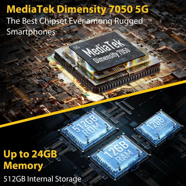 Смартфоны Ulefone ARMOR 30 6,67" Mediatek Dimensity 700 12 GB RAM 512 GB Чёрный