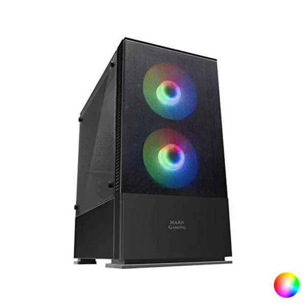 ATX/mATX pusiau bokšto tipo korpusas Mars Gaming LED RGB LED RGB Micro ATX