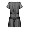 Chalatas Obsessive Alluria peignoir Juoda L/XL