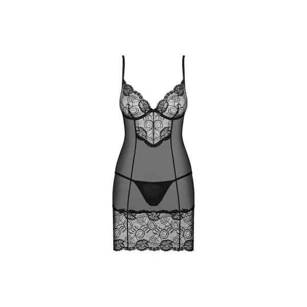 Alluria moteriškos kelnaitės su juostele (L/XL) Obsessive Alluria Juoda