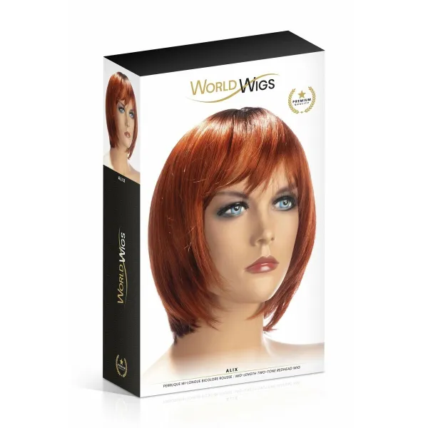 Erotiskais Aksesuārs World Wigs Alix Melns Parūka