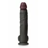 Reālistiskais Dildo Captain Red Prodigy TPE Melns 34,5 cm