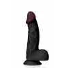 Realistinis vibratorius Captain Red TPE Juoda 23 cm