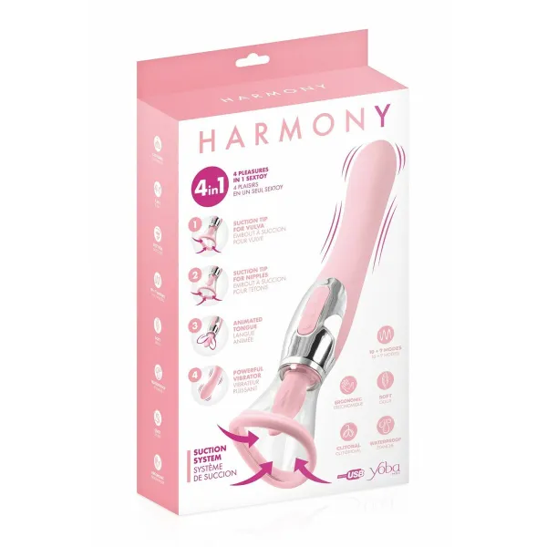 Divkārši Stimulējošs Vibrators Yoba Rozā