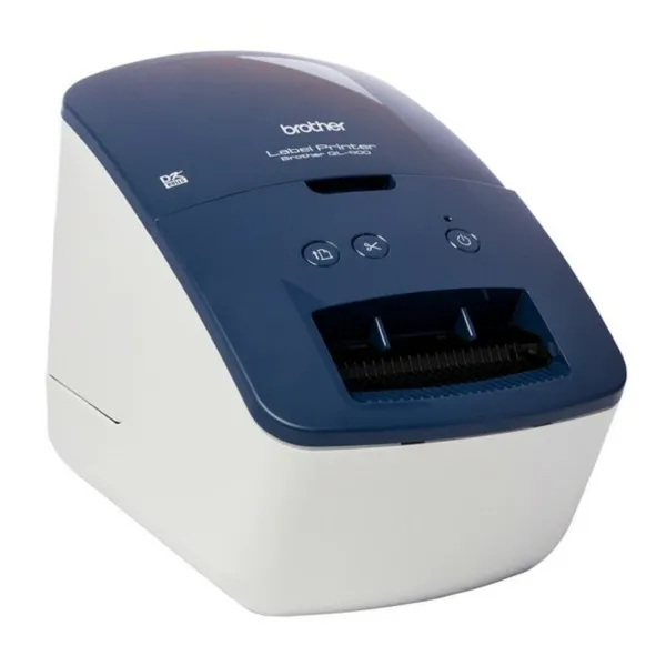Label Printer Brother QL-600B Blue White Black