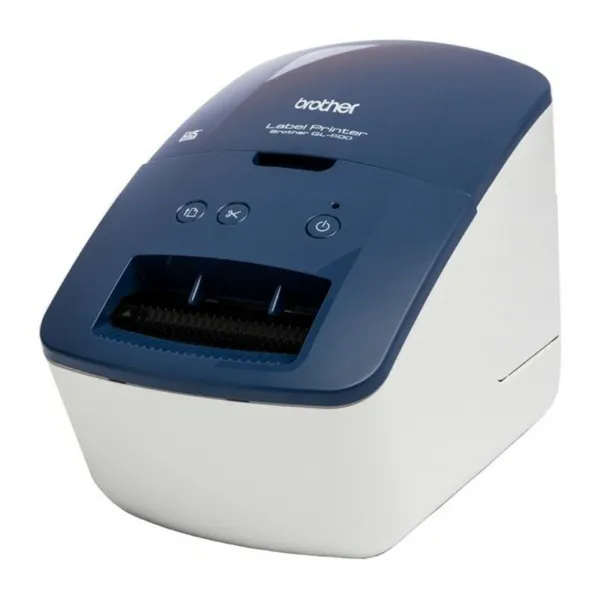 Label Printer Brother QL-600B Blue White Black