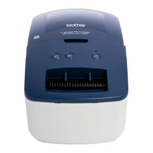 Label Printer Brother QL-600B Blue White Black