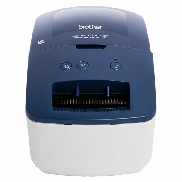 Label Printer Brother QL-600B Blue White Black