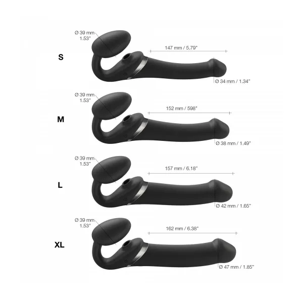 Dildo Strap-on-me 6017340 Black S