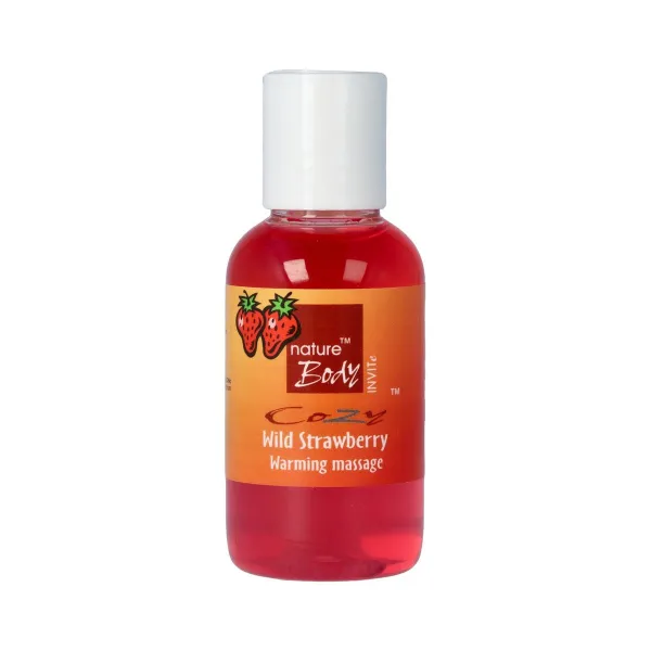 Erotinis masažinis aliejus Nature Body Braškė 50 ml