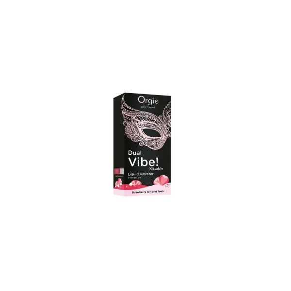 Lubrica Orgie 15 ml Braškė Vibratorius