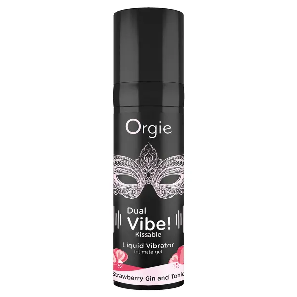 Lubrica Orgie 15 ml Braškė Vibratorius