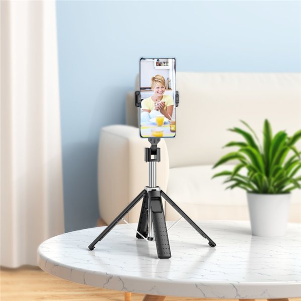 Selfie stick Hoco K18 Wave with tripod function black