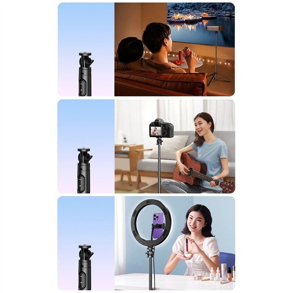Selfie stick Ugreen LP586 with tripod function black