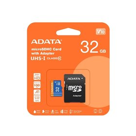 Memory card ADATA microSD 32GB (MicroSDHC UHS-I Class 10 U1) + SD adapter