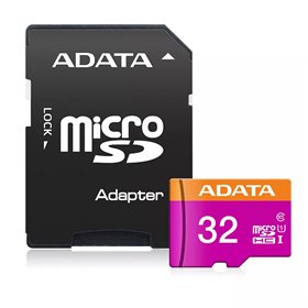 Memory card ADATA microSD 32GB (UHS-I Class 10) + SD adapter