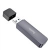 Atminties kortelių skaitytuvas Hoco HB45 2-in-1 USB2.0 pilkas