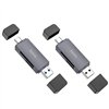 Memory card reader Hoco HB45 USB-C/USB-A 2-in-1 USB3.0 grey