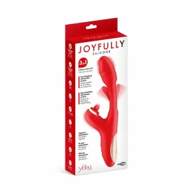 Двойной стимулирующий вибратор Yoba JOYFULLY  Красный