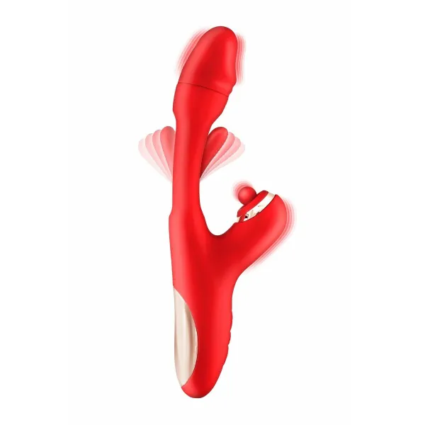 Divkārši Stimulējošs Vibrators Yoba JOYFULLY  Sarkans