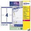 Printer Labels Avery L7169 White 100 Sheets 99,1 x 139 mm (5 Units)