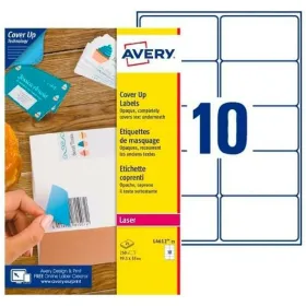 Printer Labels Avery White 25 Sheets 99,1 x 57 mm