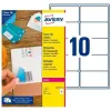 Printer Labels Avery White 25 Sheets 99,1 x 57 mm