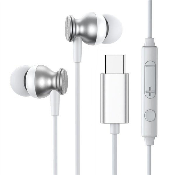 Headphones Joyroom JR-EC04 Type-C silver