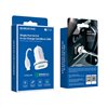 Car charger Borofone BZ12A QC3.0 USB + MicroUSB white