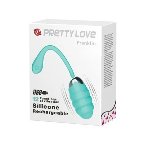 Вибратор Egg Pretty Love Franklin бирюзовый (Ø 3,6 cm)
