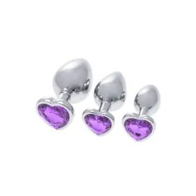 Anal plug S Pleasures Silver Lilac