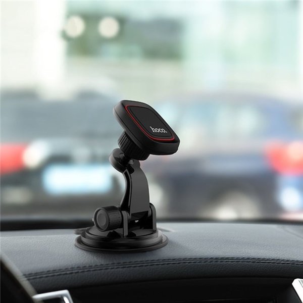 Car phone holder Hoco CA28, dashboard mounting, magnetic fixing,black