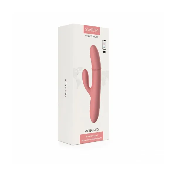 Divkārši Stimulējošs Vibrators Svakom Rozā Persiku
