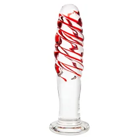 Anal plug S Pleasures Red Transparent (14 cm) (14,6 cm)