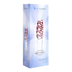 Anal plug S Pleasures Red Transparent (14 cm) (14,6 cm)