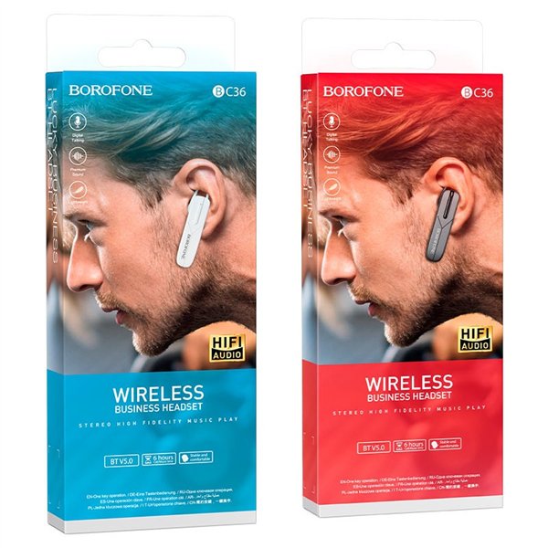 Bluetooth handsfree Borofone BC36 white