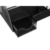Desk organizer - 6 compartments - black