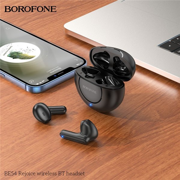 Wireless headphones Borofone BE54 Rejoice TWS black